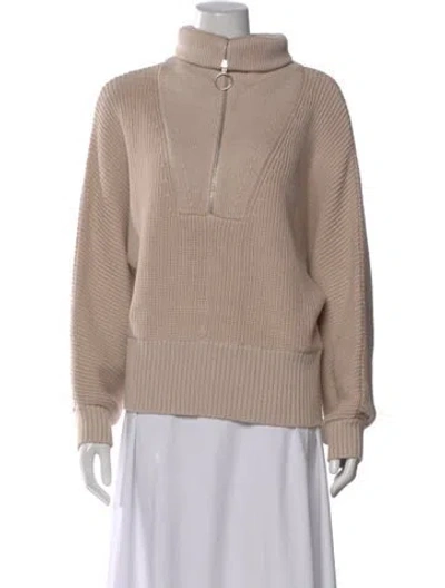 Pre-owned Staud Turtleneck Sweater In Neutral