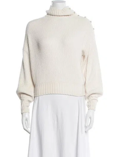 Pre-owned Staud Turtleneck Sweater In Neutrals