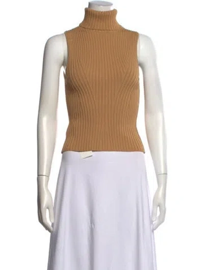 Pre-owned Staud Turtleneck Sweater In Neutrals