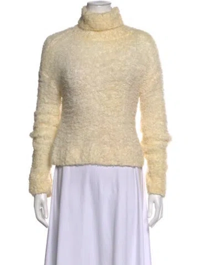 Pre-owned Staud Turtleneck Sweater In Neutrals