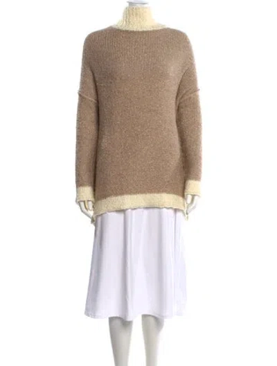 Pre-owned Staud Turtleneck Sweater In Neutrals