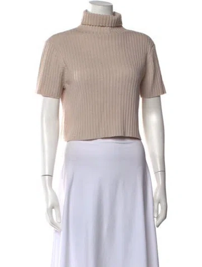Pre-owned Staud Turtleneck Sweater In Neutrals