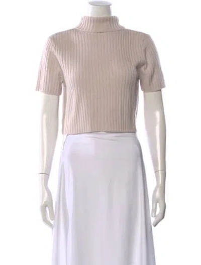 Pre-owned Staud Turtleneck Sweater In Pink