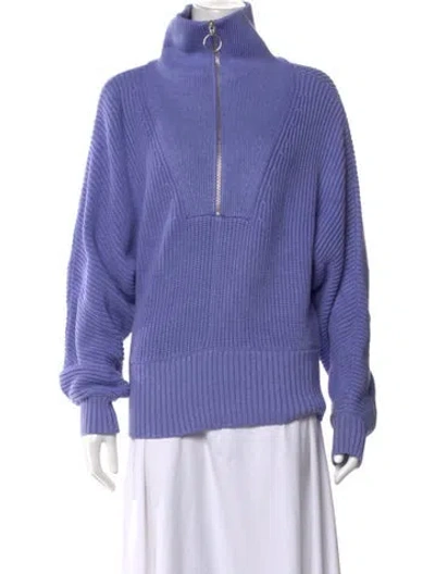 Pre-owned Staud Turtleneck Sweater In Purple