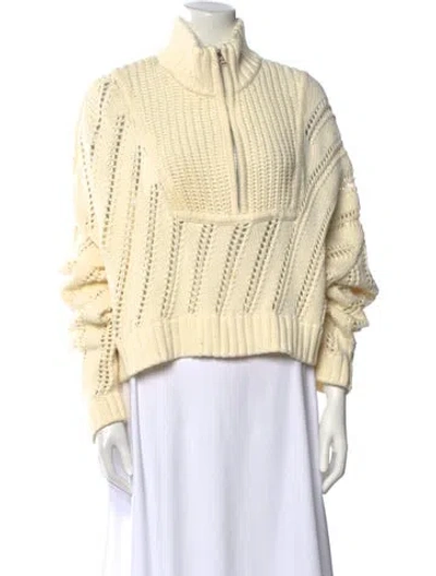 Pre-owned Staud Turtleneck Sweater In Yellow