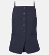 Staud Una Crêpe Top In Blue