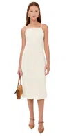 Staud Una Dress Ecru In Ecru