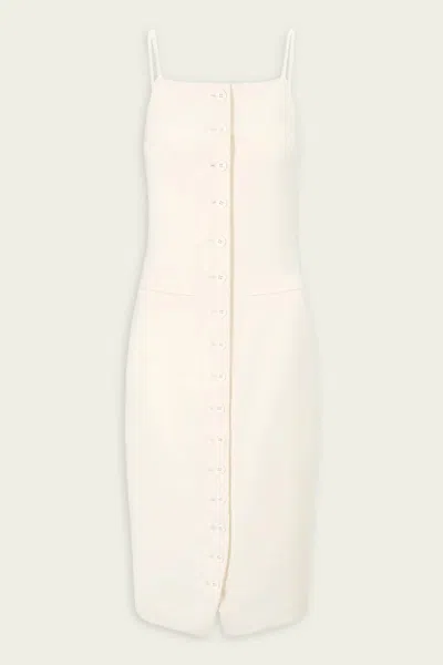 Staud Una Dress In Ecru In Gray