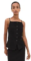Staud Una Top Black In Black