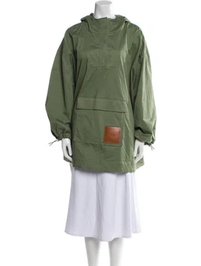 Pre-owned Staud Utility Jacket In Green