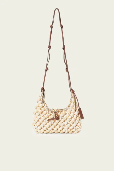 Staud Vacanza Shell Shoulder Bag In Natural Tan In Neutral