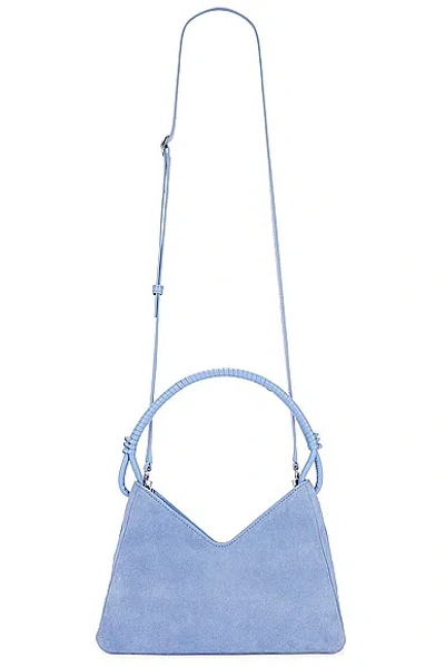 Staud Women's Valerie Suede Leather Shoulder Bag In Blue Hydrangea