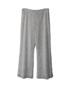 Staud Vallea Lace Pattern Wide Leg Pants In White Polyester In White