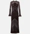 Staud Vera Knitted Open-back Maxi Dress