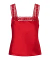 Staud Veronica Vest In Red