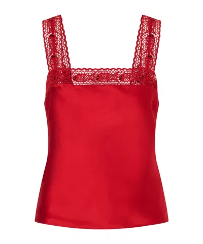 Staud Veronica Vest In Red
