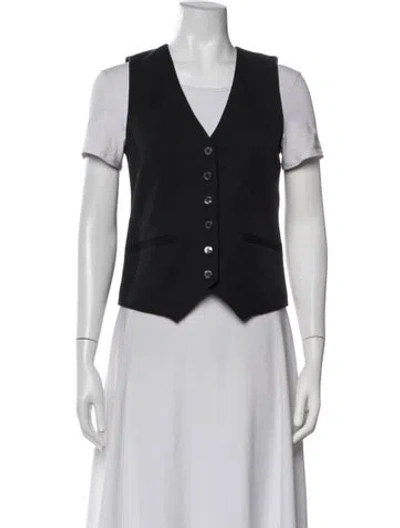 Pre-owned Staud Vest W/ Tags In Black