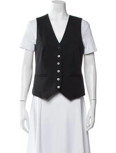 Pre-owned Staud Vest W/ Tags In Black