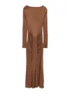 Staud Draped Midi Dress