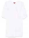 Staud Vincent Round-necked Dress In White
