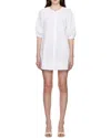 Staud Vincent Round-necked Dress In White
