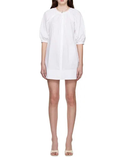 Staud Vincent Round-necked Dress In White