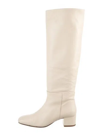 Pre-owned Staud Vintage Leather Boots In Neutrals