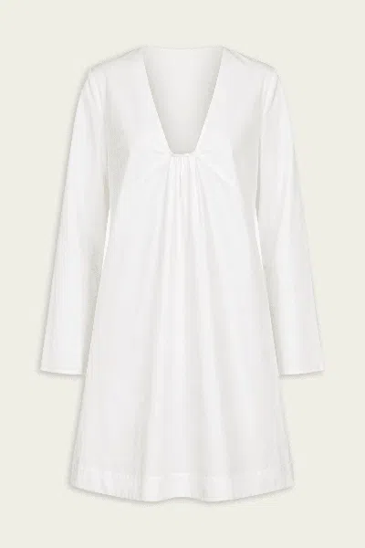 Staud Vivi Dress In Ivory In White