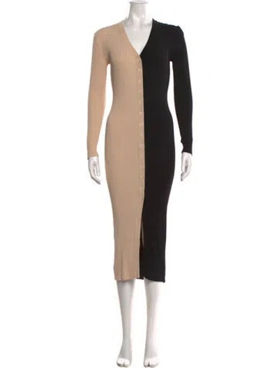 Pre-owned Staud V-neck Long Dress