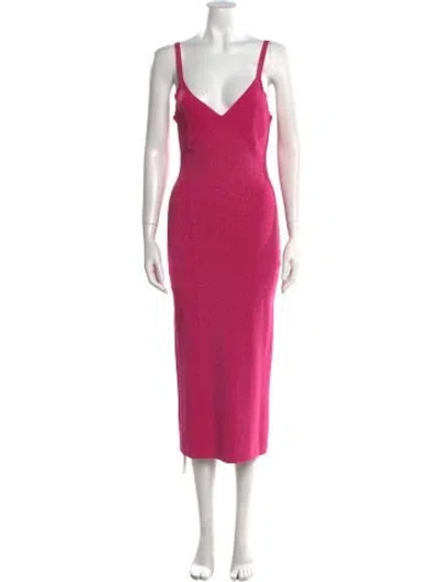 Pre-owned Staud V-neck Midi Length Dress