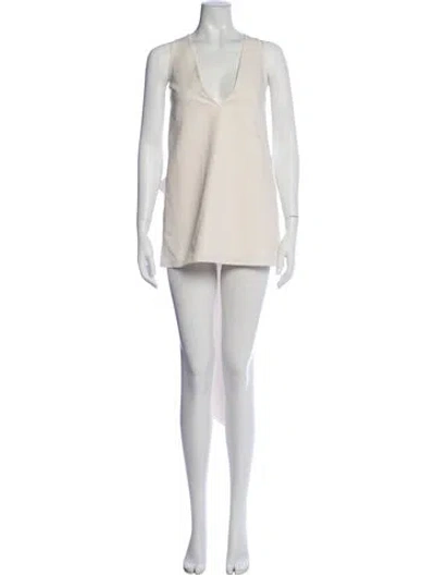 Pre-owned Staud V-neck Mini Dress