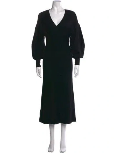 Pre-owned Staud V-neck Sweater In Black