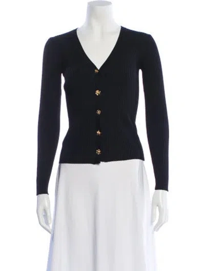 Pre-owned Staud V-neck Sweater In Blue