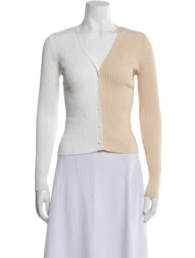 Pre-owned Staud V-neck Sweater In Blue