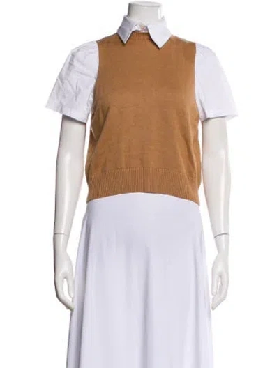 Pre-owned Staud V-neck Sweater In Multi