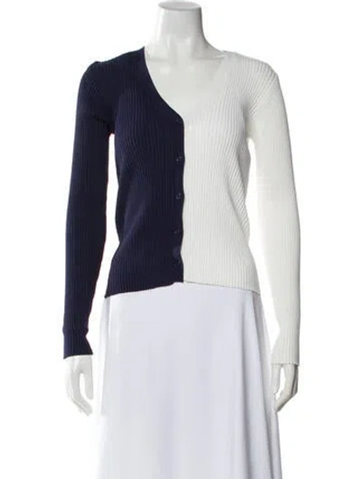 Pre-owned Staud V-neck Sweater In Multi