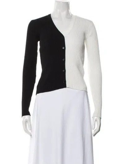 Pre-owned Staud V-neck Sweater In Multi