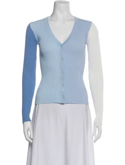 Pre-owned Staud V-neck Sweater In Multi