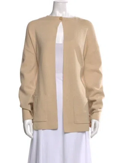 Pre-owned Staud V-neck Sweater In Neutral