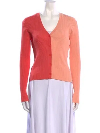 Pre-owned Staud V-neck Sweater In Pink