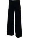 Staud Caleb Womens High Rise Suit Separate Wide Leg Pants In Black