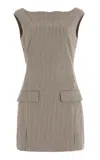 Staud Walker Dress In Brown