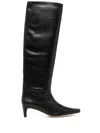 Staud Wally 50mm Knee-high Boots In Black
