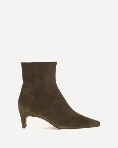 Staud Wally Ankle Boots In Green