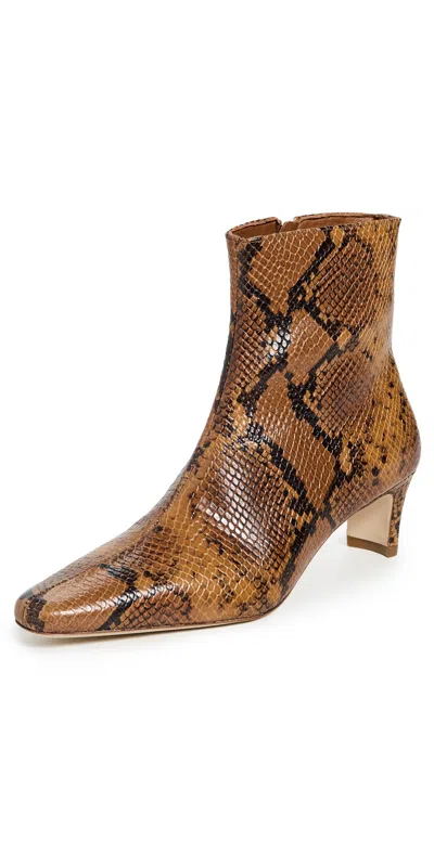 STAUD WALLY ANKLE BOOTS SNAKE