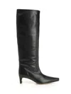 Staud Wally Boot Leather Boots Black In Black