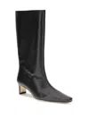 Staud 55mm Mid-calf Length Leather Boots In Black