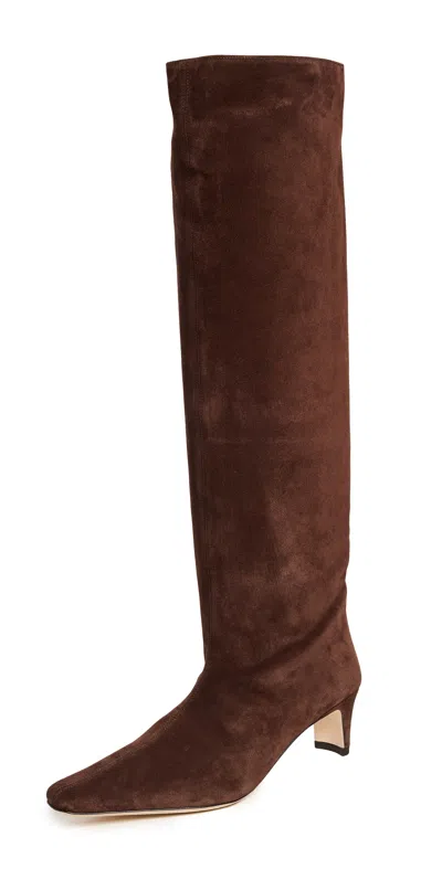 Staud Wally Boots Mahogany