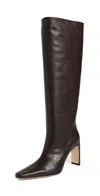 Staud Wally High Heel Boots Espresso In Brown