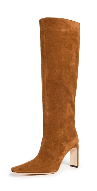Staud Wally High Heel Boots Tan